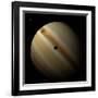 Artist's Depiction of a Gas Giant Planet in Interstellar Space with Three Orbiting Moons-null-Framed Art Print