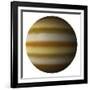 Artist's Depiction of a Gas Giant Planet on a White Background-null-Framed Art Print