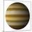 Artist's Depiction of a Gas Giant Planet on a White Background-null-Mounted Art Print