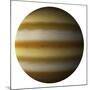 Artist's Depiction of a Gas Giant Planet on a White Background-null-Mounted Art Print