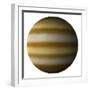 Artist's Depiction of a Gas Giant Planet on a White Background-null-Framed Art Print