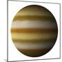 Artist's Depiction of a Gas Giant Planet on a White Background-null-Mounted Art Print