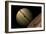 Artist's Depiction of a Gas Giant Planet Surrounded by Three Moons-null-Framed Art Print