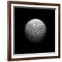 Artist's Depiction of a Heavily Cratered Moon-null-Framed Art Print