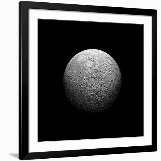 Artist's Depiction of a Heavily Cratered Moon-null-Framed Art Print