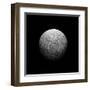 Artist's Depiction of a Heavily Cratered Moon-null-Framed Art Print