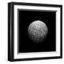 Artist's Depiction of a Heavily Cratered Moon-null-Framed Art Print