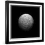 Artist's Depiction of a Heavily Cratered Moon-null-Framed Art Print