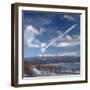 Artist's Depiction of a Large Meteor Entering Earth's Atmosphere-null-Framed Photographic Print