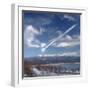 Artist's Depiction of a Large Meteor Entering Earth's Atmosphere-null-Framed Photographic Print