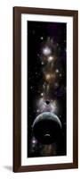 Artist's Depiction of an Earth-Like Planet with a Pair of Moons in Orbit-null-Framed Premium Giclee Print