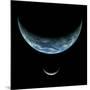 Artist's Depiction of an Earth-Like Planet with an Orbiting Moon-null-Mounted Art Print
