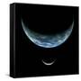 Artist's Depiction of an Earth-Like Planet with an Orbiting Moon-null-Framed Stretched Canvas