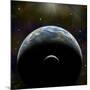 Artist's Depiction of an Earth-Like Planet with it's Orbiting Moon-null-Mounted Art Print