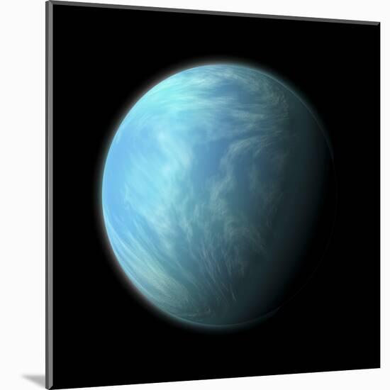 Artist's Depiction of Kepler 22B-null-Mounted Art Print