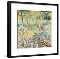 Artist's Garden at Giverny-Claude Monet-Framed Art Print