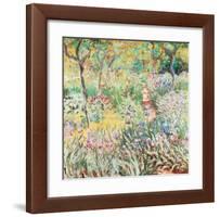 Artist's Garden at Giverny-Claude Monet-Framed Art Print