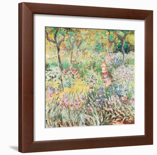 Artist's Garden at Giverny-Claude Monet-Framed Art Print