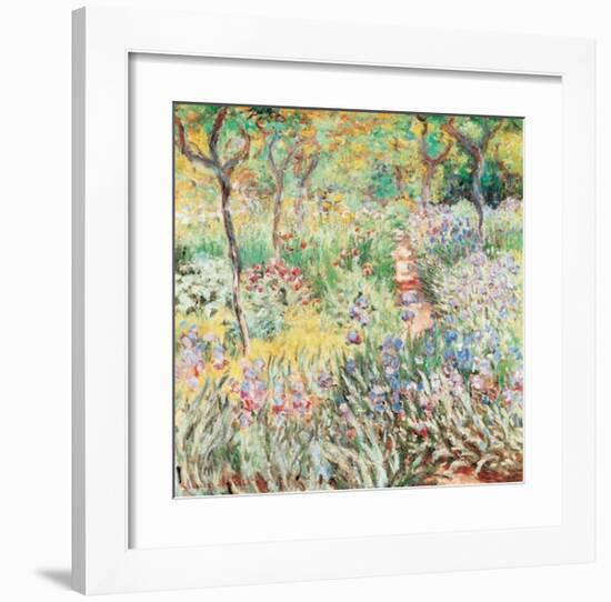 Artist's Garden at Giverny-Claude Monet-Framed Art Print