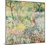 Artist's Garden at Giverny-Claude Monet-Mounted Art Print