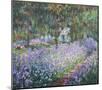 Artist's Garden at Giverny-Claude Monet-Mounted Premium Giclee Print