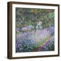 Artist's Garden at Giverny-Claude Monet-Framed Art Print