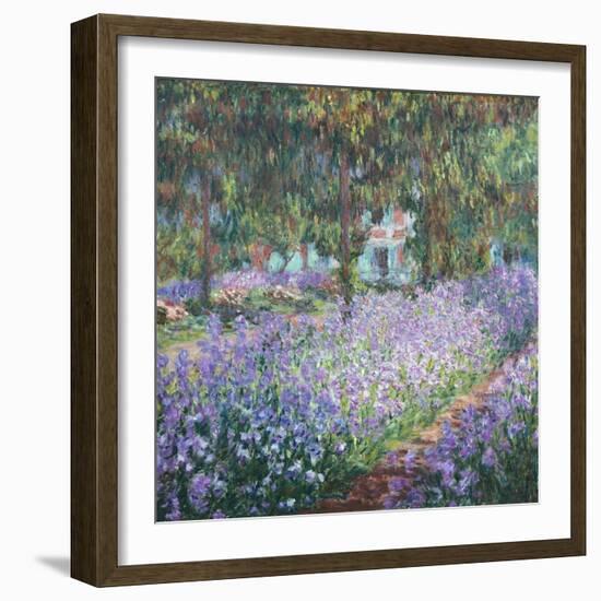 Artist's Garden at Giverny-Claude Monet-Framed Art Print