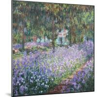 Artist's Garden at Giverny-Claude Monet-Mounted Art Print