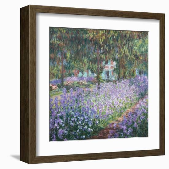 Artist's Garden at Giverny-Claude Monet-Framed Art Print