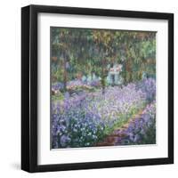 Artist's Garden at Giverny-Claude Monet-Framed Art Print