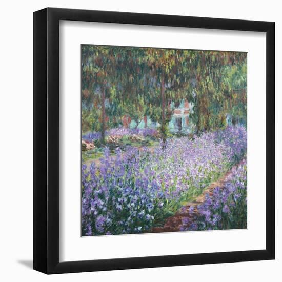 Artist's Garden at Giverny-Claude Monet-Framed Art Print