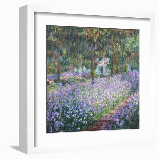 Artist's Garden at Giverny-Claude Monet-Framed Art Print