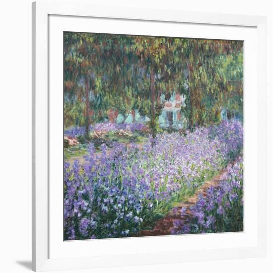 Artist's Garden at Giverny-Claude Monet-Framed Art Print