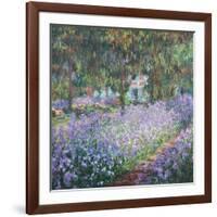 Artist's Garden at Giverny-Claude Monet-Framed Art Print