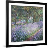 Artist's Garden at Giverny-Claude Monet-Framed Art Print