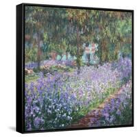 Artist's Garden at Giverny-Claude Monet-Framed Stretched Canvas