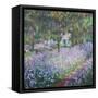 Artist's Garden at Giverny-Claude Monet-Framed Stretched Canvas