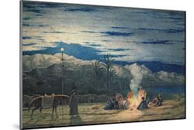 Artist's Halt in the Desert by Moonlight, C.1845-Richard Dadd-Mounted Giclee Print