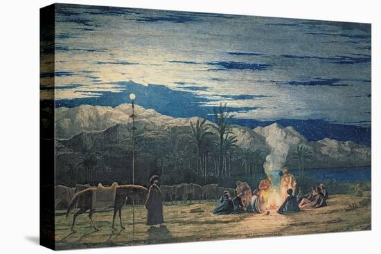 Artist's Halt in the Desert by Moonlight, C.1845-Richard Dadd-Stretched Canvas