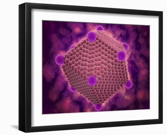 Artist's Illustration of an Icosahedron-null-Framed Art Print