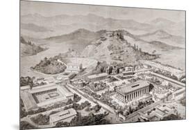 Artist's Impression of Olympia, Greece, at the Time of the Ancient Olympic Games, from 'El Mundo…-European School-Mounted Giclee Print