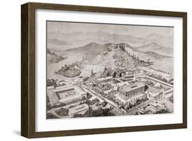 Artist's Impression of Olympia, Greece, at the Time of the Ancient Olympic Games, from 'El Mundo…-European School-Framed Giclee Print