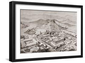 Artist's Impression of Olympia, Greece, at the Time of the Ancient Olympic Games, from 'El Mundo…-European School-Framed Giclee Print