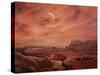 Artist's Impression of Surface of Titan-Chris Butler-Stretched Canvas