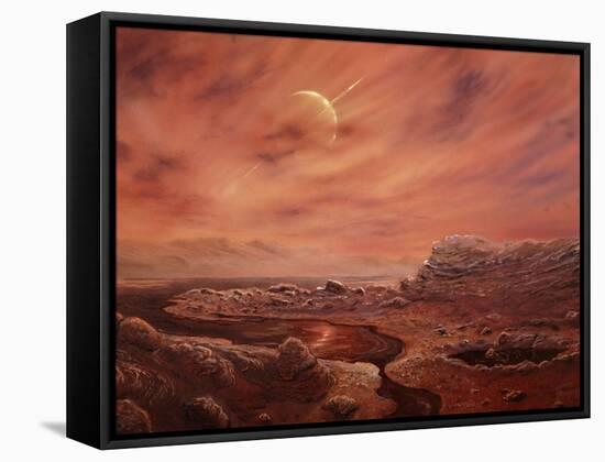 Artist's Impression of Surface of Titan-Chris Butler-Framed Stretched Canvas