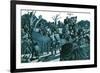 Artist's Impression of the Anglo-Saxon Ship-Burial at Sutton Hoo-Richard Hook-Framed Giclee Print