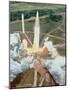 Artist's Impression of the Launch of An Ariane 5-David Ducros-Mounted Photographic Print