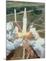 Artist's Impression of the Launch of An Ariane 5-David Ducros-Mounted Photographic Print