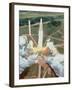 Artist's Impression of the Launch of An Ariane 5-David Ducros-Framed Photographic Print