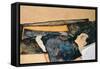 Artist's Mother Sleeping-Egon Schiele-Framed Stretched Canvas